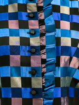 Blue Check Taffeta Jacket Jacket arcadeshops.com