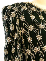 Beaded Cropped Jacket Jacket arcadeshops.com