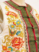 Hand Embroidered Chinese Silk Vest Top arcadeshops.com