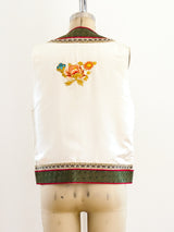 Hand Embroidered Chinese Silk Vest Top arcadeshops.com