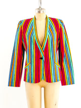 Ungaro Rainbow Striped Jacket Jacket arcadeshops.com