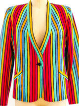 Ungaro Rainbow Striped Jacket Jacket arcadeshops.com