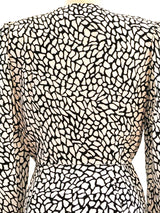 Black and White Mosaic Print Silk Jacket Jacket arcadeshops.com