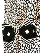 Black and White Mosaic Print Silk Jacket Jacket arcadeshops.com