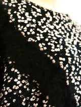 Black and White Angora Sweater Top arcadeshops.com