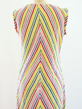 Rainbow Stripe Cotton Gauze Maxi Dress Dress arcadeshops.com