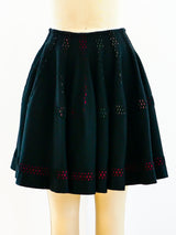 Alaia Perforated Knit Circle Skirt Skirt arcadeshops.com
