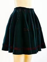 Alaia Perforated Knit Circle Skirt Skirt arcadeshops.com
