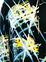 Gianni Versace Crystal Printed Silk Top Top arcadeshops.com