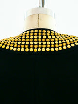 Studded Black Wool Jacket Jacket arcadeshops.com