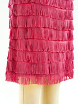 Rose Fringe Sleeveless Dress Dress arcadeshops.com