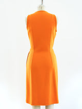 Open Midriff Tie Front Dress Dress arcadeshops.com