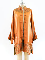 Copper Silk Chinese Robe Jacket arcadeshops.com