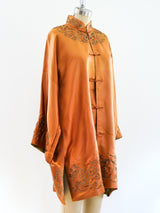 Copper Silk Chinese Robe Jacket arcadeshops.com