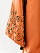 Copper Silk Chinese Robe Jacket arcadeshops.com