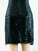 Deco Inspired Sleeveless Sequin Dress Dress arcadeshops.com