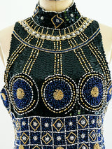 Deco Inspired Sleeveless Sequin Dress Dress arcadeshops.com