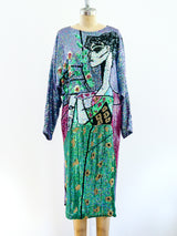 Picasso Inspired Sequin Dress Dress arcadeshops.com