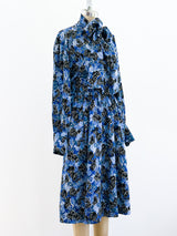 Yves Saint Laurent Blue Palm Dress Dress arcadeshops.com