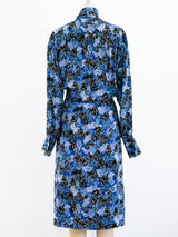 Yves Saint Laurent Blue Palm Dress Dress arcadeshops.com