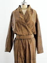 Raw Silk Jumpsuit Suit arcadeshops.com
