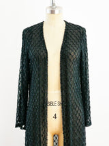 Black Beaded Duster Jacket arcadeshops.com