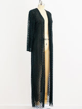 Black Beaded Duster Jacket arcadeshops.com