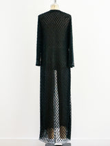 Black Beaded Duster Jacket arcadeshops.com