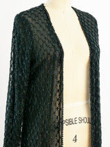 Black Beaded Duster Jacket arcadeshops.com