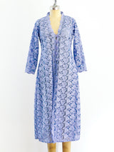 Periwinkle Floral Lace Duster Jacket arcadeshops.com