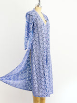 Periwinkle Floral Lace Duster Jacket arcadeshops.com