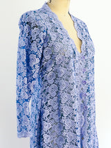 Periwinkle Floral Lace Duster Jacket arcadeshops.com