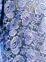 Periwinkle Floral Lace Duster Jacket arcadeshops.com