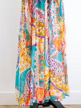 Malcolm Starr Printed Dress with Feathered Shawl Dress arcadeshops.com