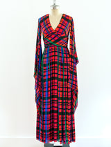 Mollie Parnis Kimono Sleeve Maxi Dress Dress arcadeshops.com