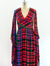 Mollie Parnis Kimono Sleeve Maxi Dress Dress arcadeshops.com