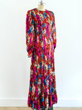 Silk Floral Maxi Dress Dress arcadeshops.com