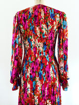 Silk Floral Maxi Dress Dress arcadeshops.com