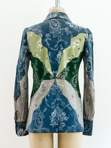 Roberto Cavalli Pinwheel Suede Top Top arcadeshops.com