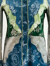 Roberto Cavalli Pinwheel Suede Top Top arcadeshops.com