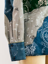 Roberto Cavalli Pinwheel Suede Top Top arcadeshops.com