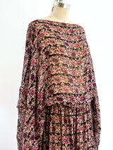 Heron Printed Drop Waist Dress Dress arcadeshops.com