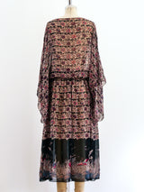 Heron Printed Drop Waist Dress Dress arcadeshops.com