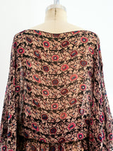 Heron Printed Drop Waist Dress Dress arcadeshops.com