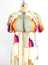 Jean Varon Rainbow Nouveau Print Maxi Dress arcadeshops.com