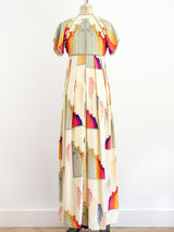 Jean Varon Rainbow Nouveau Print Maxi Dress arcadeshops.com