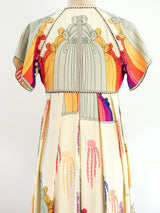 Jean Varon Rainbow Nouveau Print Maxi Dress arcadeshops.com