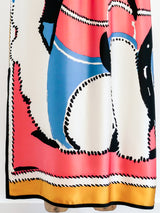 Michaele Vollbracht Cat Printed Maxi Skirt Bottom arcadeshops.com