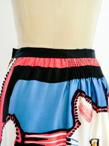 Michaele Vollbracht Cat Printed Maxi Skirt Bottom arcadeshops.com