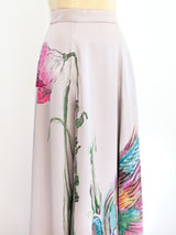 Peacock Painted Skirt Bottom arcadeshops.com